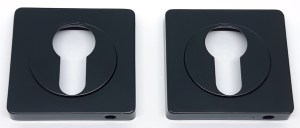 Накладка на целиндр KEDR R08-01 BLACK MAT (чёрный матовый)